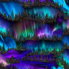 Timeless Treasures NATURE CD4022 MULTI Aurora Trees Holiday Lights Christmas 100% Cotton Fabric | Quilting, Dressmaking & Craft Fabric (TT Holiday Lights 1)