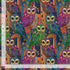 Timeless Treasures NATURE CD4220 MULTI Cloisonné Owl Forest 100% Cotton Fabric | Quilting, Dressmaking & Craft Fabric (TT Wit & Wisdom 1)