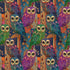 Timeless Treasures NATURE CD4220 MULTI Cloisonné Owl Forest 100% Cotton Fabric | Quilting, Dressmaking & Craft Fabric (TT Wit & Wisdom 1)