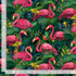 Timeless Treasures NATURE CD4557 Flamingos On Tropical Leaves Green 100% Cotton Fabric | Quilting, Dressmaking & Craft Fabric (TT Paradise Found 1)