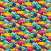 Timeless Treasures NATURE CD4560 MULTI Ocean Multicoloured Packed Tropical Fish  100% Cotton Fabric | Quilting, Dressmaking & Craft Fabric (TT Paradise Found 3)