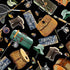 Timeless Treasures NATURE CD6403 BLACK Fishing Gear & Accessories 100% Cotton Fabric | Quilting, Dressmaking & Craft Fabric (TT Fishing Gear 1)