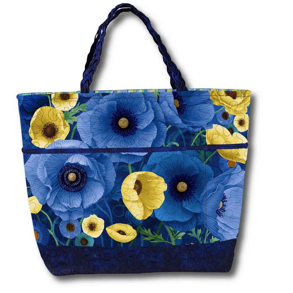 Timeless Treasures POPPY CD4161 NAVY Large Poppy Focal Floral Blue 100% Cotton Fabric | Quilting, Dressmaking & Craft Fabric (TT Poppy Serenade 1)