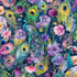 Timeless Treasures PLUME-CD3961 Navy Peacock Peek-A-Boo Floral Quilting Cotton Remnant (37cm x 112cm TT Wild Beauty 1)