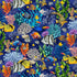 Timeless Treasures 100% Cotton Fabric Sea Coral Reef Life Fish Multi-Coloured (TT Ocean Life 2)