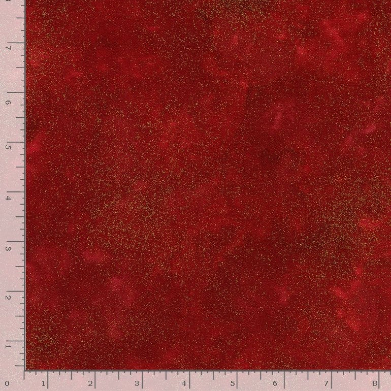 Timeless Treasures Shimmer Metallic Plain Sparkle Red (TT Christmas Magic 2)