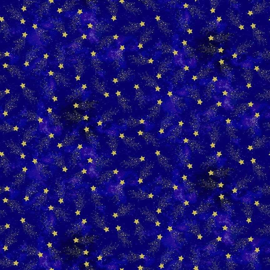 Timeless Treasures Metallic Stars Space Navy (TT Galaxy 2) Hobbies Star Gazing 