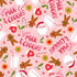 Dear Stella STELLA DEI3561 PEACH Jingle All The Way Novelty Christmas Gingerbread Santa Milk & Cookies Pink 100% Cotton Fabric for Sewing & Crafts (DS Jingle All The Way 1)
