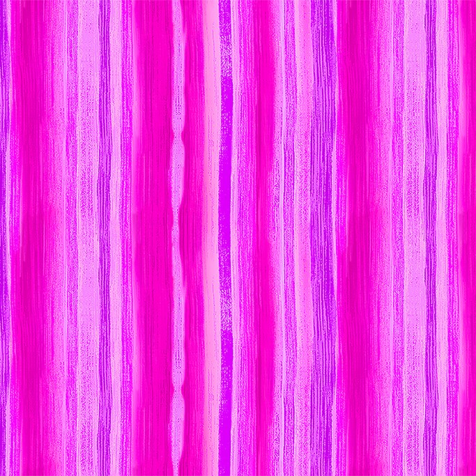 Timeless Treasures Bright Stripes Pattern Pink Remnant (36cm x 112cm TT Fanciful Fronds 7)