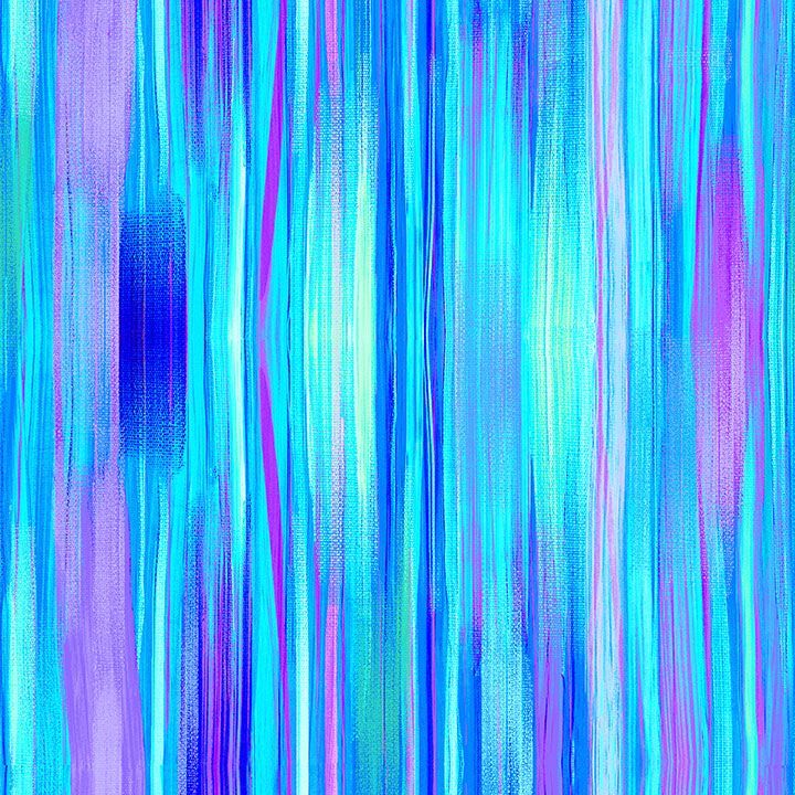 Timeless Treasures Bright Stripes Pattern Green Blue Purple Remnant (43cm x 112cm TT Bellagio 8)