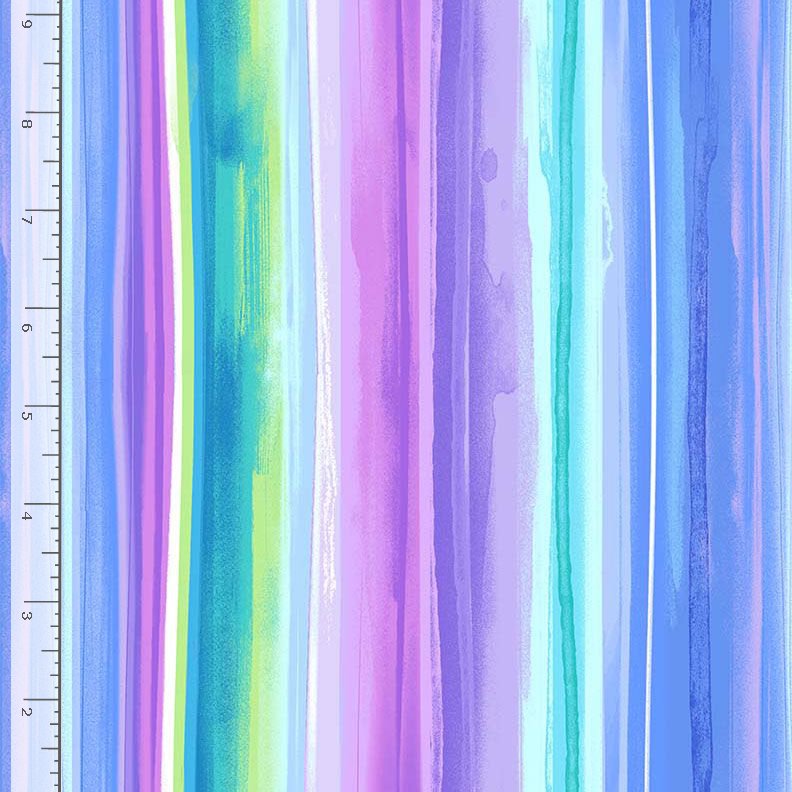 Timeless Treasures STRIPE CD4249 MULTI – Hydrangea Dream Watercolour Stripe Cotton Fabric 100% Cotton Fabric | Quilting, Dressmaking & Craft Fabric (TT Hydrangea Dream 6)