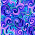 Timeless Treasures Funky Purple Blue Green Swirl Marble Pattern (TT Bellagio 5)