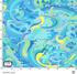 Michael Miller DDC12608-TURQ-D Rolling Waves Turquoise Pattern 100% Cotton Fabric for Sewing & Crafts (MM Divine Oceania 3)