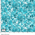Michael Miller DCX12985 LUNA D Spirit Of The Coast Teal Bubble Pattern 100% Cotton Remnant (50cm x 110cm MM Wilderness In Motion 1)