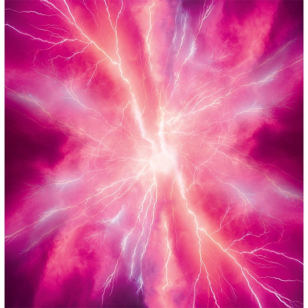 Hoffman T4910-72 MAGENTA Lightning Bolt 100% Cotton Fabric PANEL (Hoff Bolt 1 Panel)