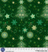 P & B Textiles TTRE 6304 DG Turnowsky Treasures Festive Holiday Trees & Stars Green Christmas Quilting 100% Cotton Fabric for Sewing & Crafts (PB Turnowsky Treasures 1)
