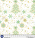P & B Textiles TTRE 6304 W Turnowsky Treasures Festive Holiday Trees & Stars Cream Christmas Quilting 100% Cotton Fabric for Sewing & Crafts (PB Turnowsky Treasures 2)