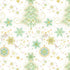 P & B Textiles TTRE 6304 W Turnowsky Treasures Festive Holiday Trees & Stars Cream Christmas Quilting 100% Cotton Fabric for Sewing & Crafts (PB Turnowsky Treasures 2)