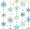 P & B Textiles TTRE 6305 WB Turnowsky Treasures Festive Holiday Twinkle Stars White Christmas Quilting 100% Cotton Fabric for Sewing & Crafts (PB Turnowsky Treasures 3)