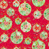 P & B Textiles TTRE 6309 R Turnowsky Treasures Festive Holiday Baubles Decorations Red Christmas Quilting 100% Cotton Fabric for Sewing & Crafts (PB Turnowsky Treasures 6)