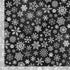 Timeless Treasures Christmas Snowflakes Black Remnant (31cm x 112cm TT Winter Wonderland 3)