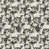 Timeless Treasures Halloween Skull And Floral Skeleton Spooky Bone Ecru (TT Pick Your Poison 5)