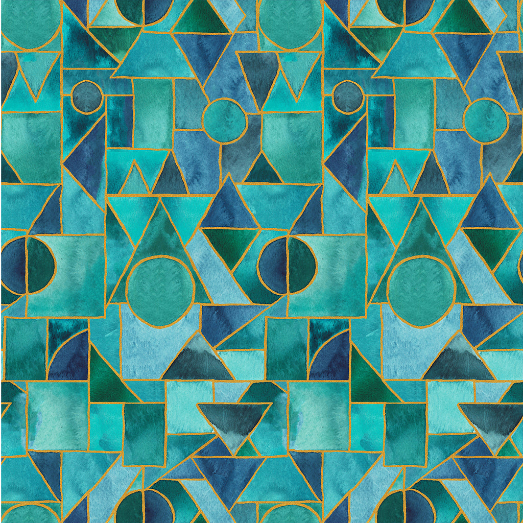 Windham Fabrics 54028DM-1 Aqua Metallic 100% Cotton Fabric Sea Glass Green – Shimmer Quilting & Craft Material (Windham Ebb & Flow 1)
