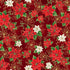 Hoffman X7788 78G SCARLETGOLD Blooming Holidays Poinsettia Dark Red Festive Christmas Gold Metallic 100% Quilting Cotton for Sewing & Crafts (Hoff Blooming Holidays 1)