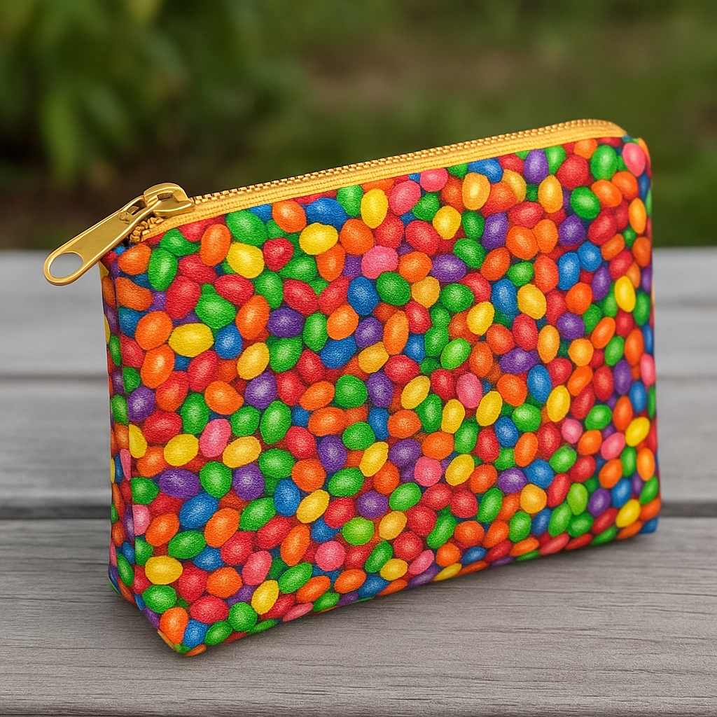 Timeless Treasures Packed Bright Rainbow Jelly Beans Sweets Treats Confectionery (TT Got The Munchies)