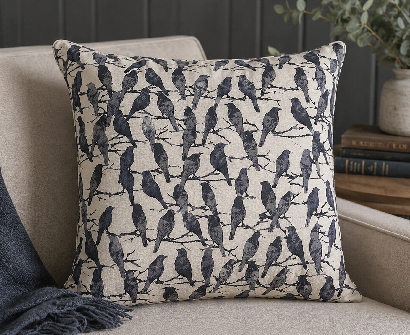 Michael Miller DCX12279-CREM-D The Raven Halloween Cream 100% Cotton Fabric for Sewing & Crafts (MM Boo-tiful 3)