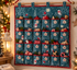 Nutex 81920 Colour 2 Owls & Robins Christmas Festive Grey 100% Cotton Fabric For Sewing & Crafts (Nutex Winter Sparkle 2)