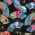 Michael Miller CM12662-BLAC-D Whispering Fans Black 100% Metallic Cotton Fabric for Sewing & Crafts (MM Kamakura Sisters 3)