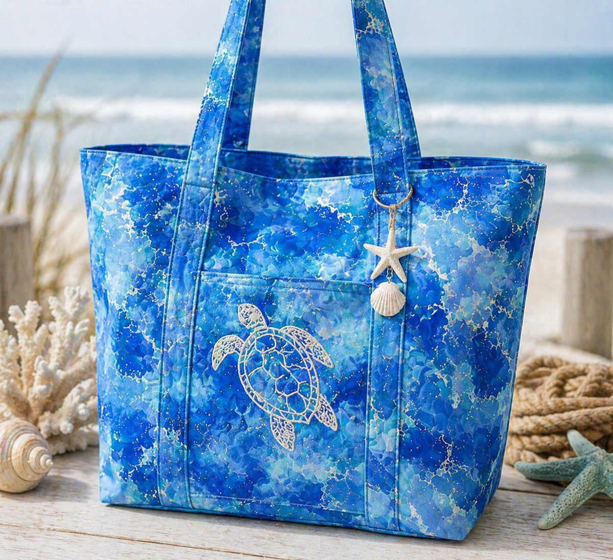 Michael Miller DCX12988 COBA D Coastal Current Ocean Waves Pattern 100% Cotton Fabric for Sewing & Crafts (MM Wilderness In Motion 2)