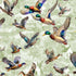 Michael Miller DCX12458-SAGE-D Autumn Flight Ducks 100% Cotton Fabric for Sewing & Crafts (MM Autumn Lake 1)