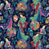 Michael Miller DCX12668-NAVY-D Geisha Floating Worlds Navy 100% Metallic Cotton Fabric for Sewing & Crafts (MM Kamakura Sisters 6)