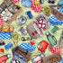 Michael Miller DCX12756-SAGE-D Girls Made Lunch Camping Gear Retro 100% Cotton Fabric for Sewing & Crafts (MM Girls Gone Camping 1)