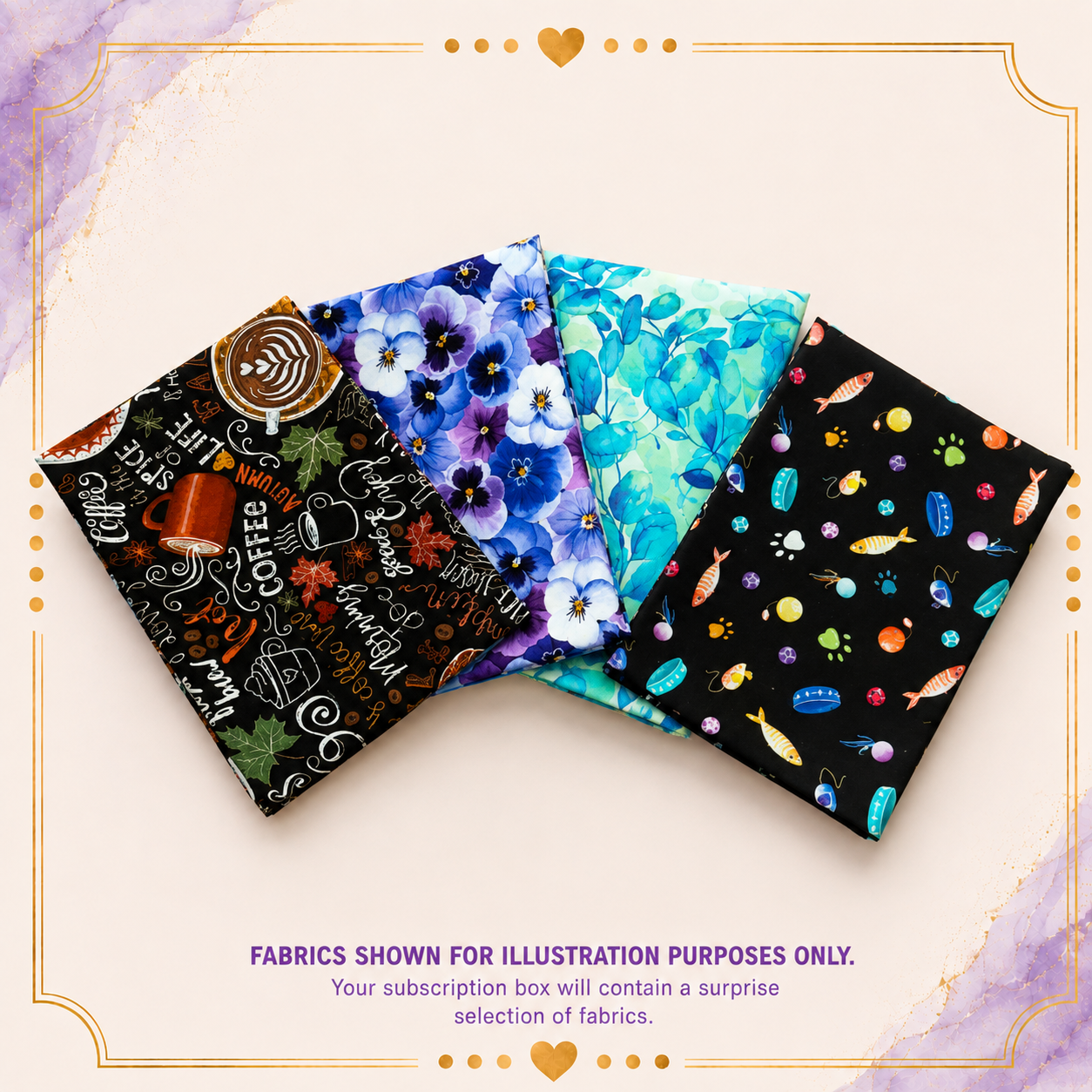 The Quirky Cottons Club – FAT QUARTER SILVER Edition