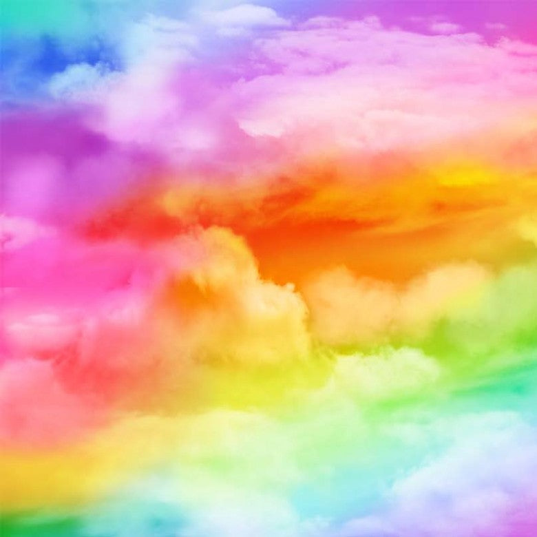 Michael Miller DDC11974-MULT-D Gradient Rainbow Cloud 100% Cotton Fabric for Sewing & Crafts (MM A Night At The Circus 1)