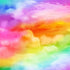 Michael Miller DDC11974-MULT-D Gradient Rainbow Cloud 100% Cotton Fabric for Sewing & Crafts (MM A Night At The Circus 1)