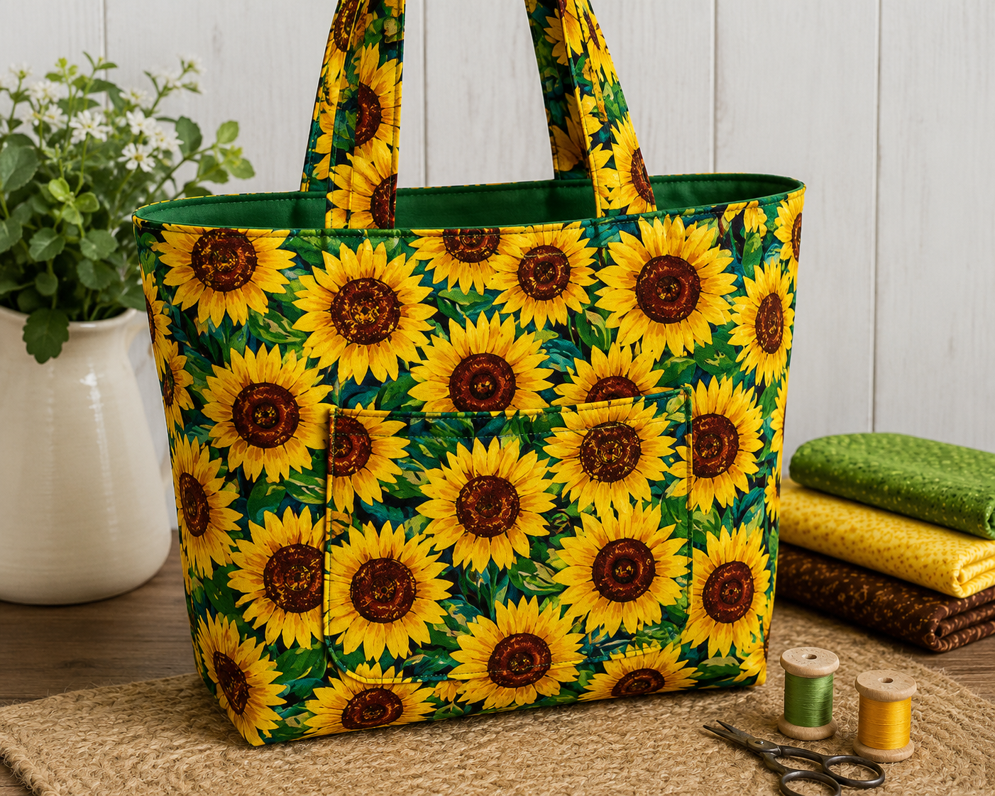 Timeless Treasures FLORA CD3531 Sunflower Painted Sunflower 100% Cotton Fabric | Quilting, Dressmaking & Craft Fabric (TT Sunflower Symphony 1)