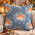 Nutex 82250 Colour 1 Snowy Fox Sleeping Fox Wildlife Winter Grey Festive 100% Cotton Fabric For Sewing & Crafts (Nutex Snowy Fox 1)