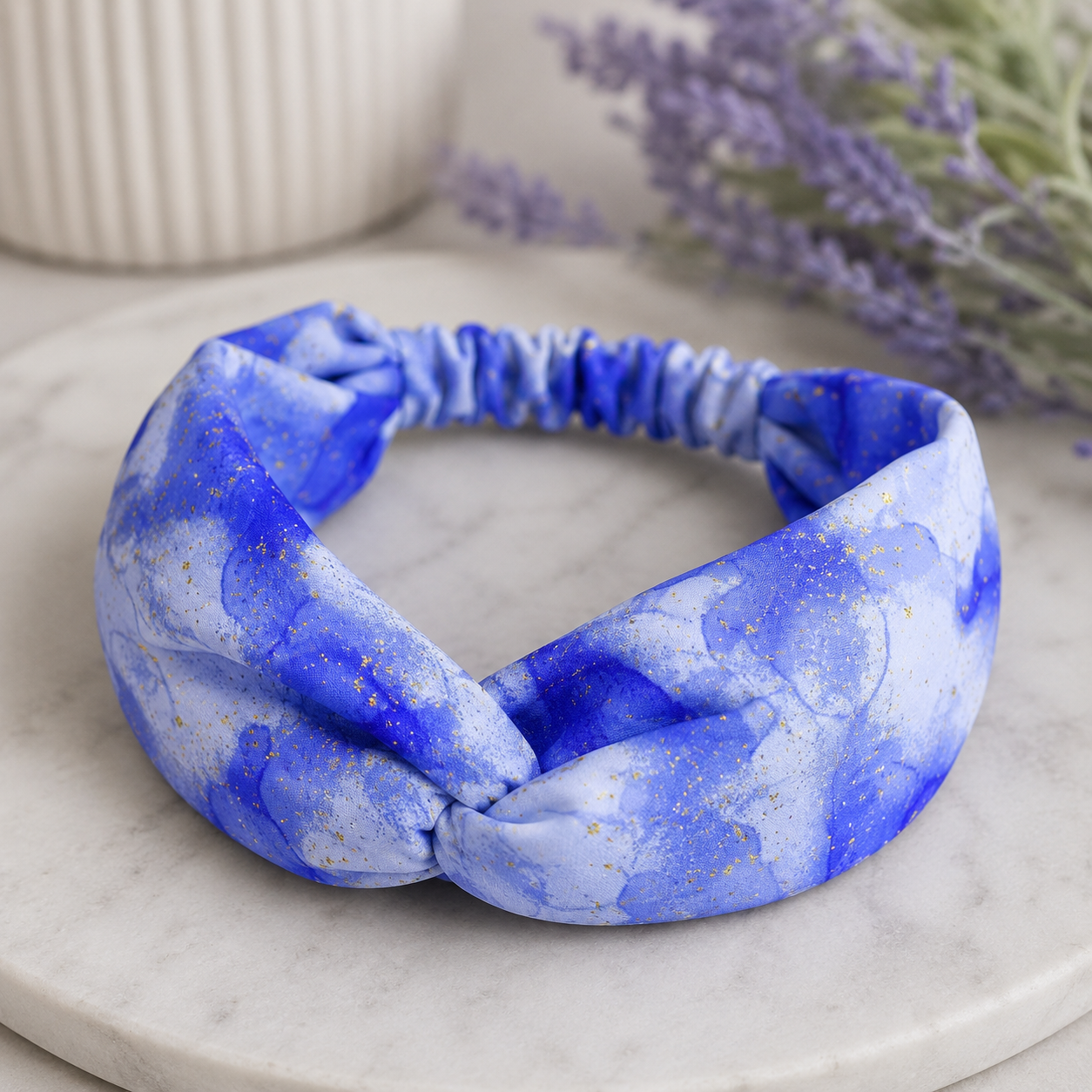Timeless Treasures FLORA CM4108 BLUE Watercolour Evening Glow 100% Cotton Fabric – Abstract Watercolour Paint Metallic Fabric | Quilting, Dressmaking & Craft Fabric (TT Evening Glow 7)