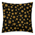 Timeless Treasures Tossed Gold Geranium Floral Flowers Nature Black (TT Scarlet Beauty 3)