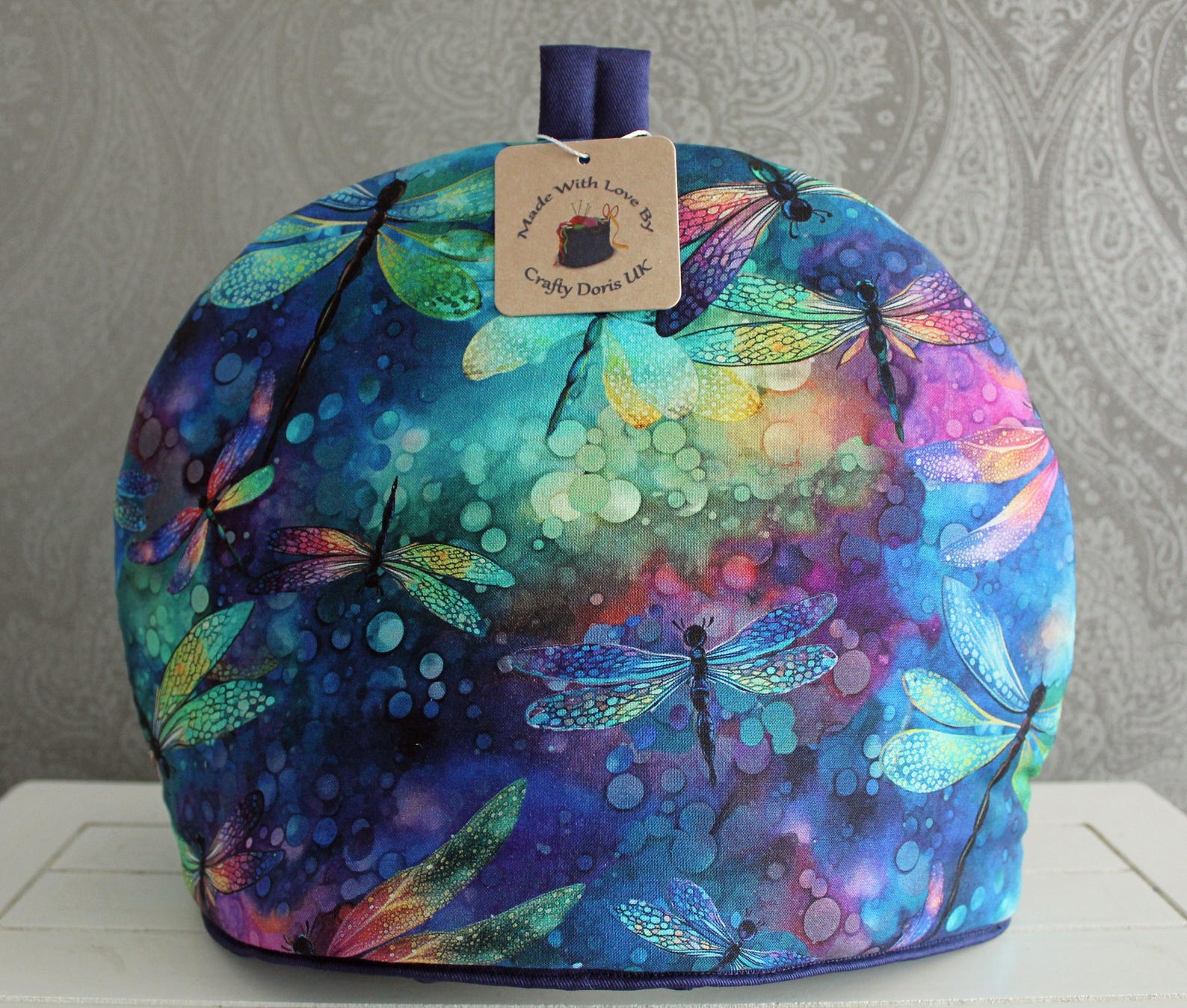 Timeless Treasures 100% Cotton Fantasy Dragonfly Dream Animal Insects Spots Multi-Coloured (TT Dragonfly Illusion 2)