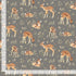 Dear Stella STELLA-DNS3315 Pewter Deer 100% Cotton Fabric Remnant (51cm x 112cm DS Oh Deer 1)