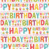 Quirky Cottons Happy Birthday Cupcakes White (QC Happy Birthday-1 METRE PIECE)