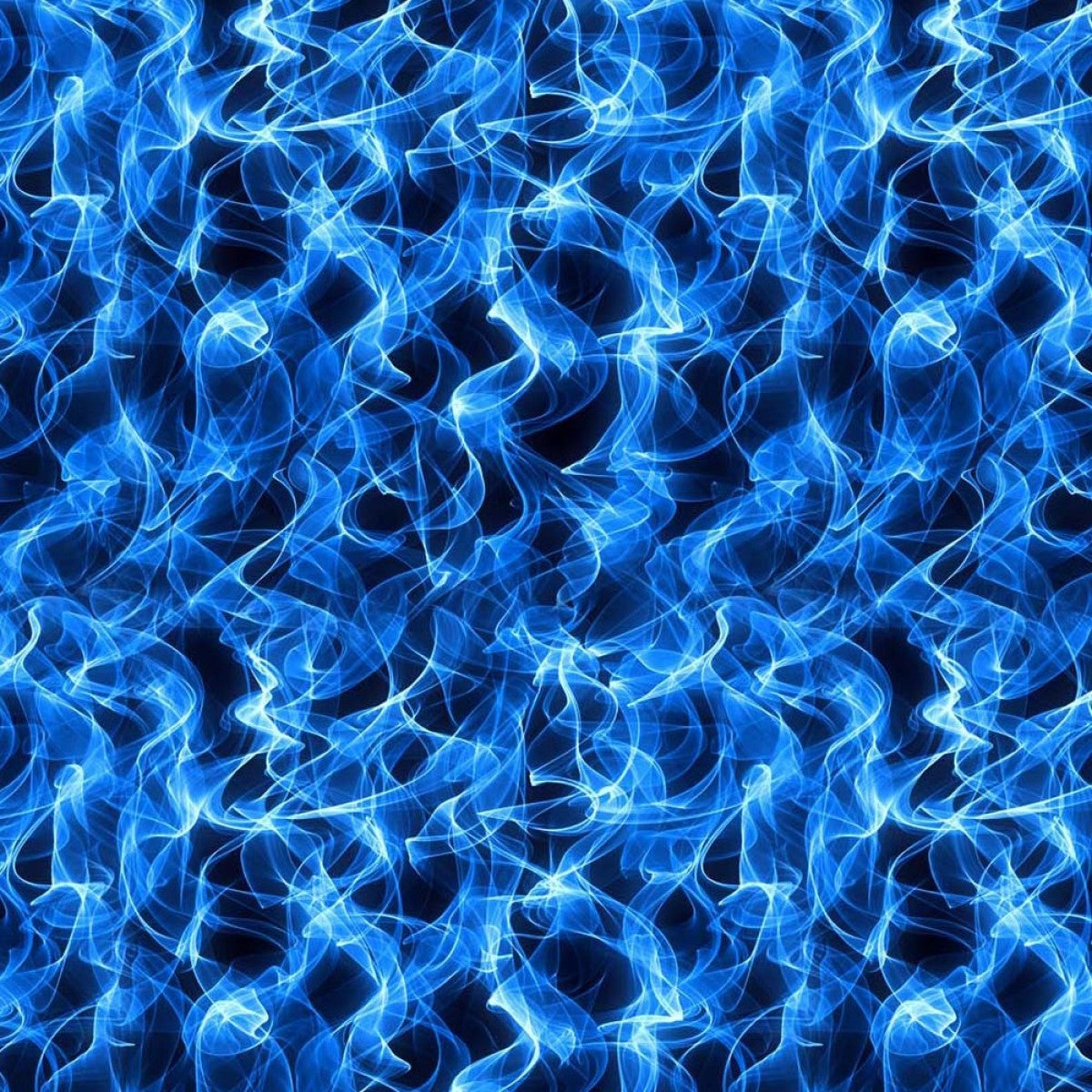 Crafty By Chatham Glyn CC277 FLAMES 100% Cotton Digital Extra Wide Fabric – Blue Flames Craft Fabric (CC Flames)