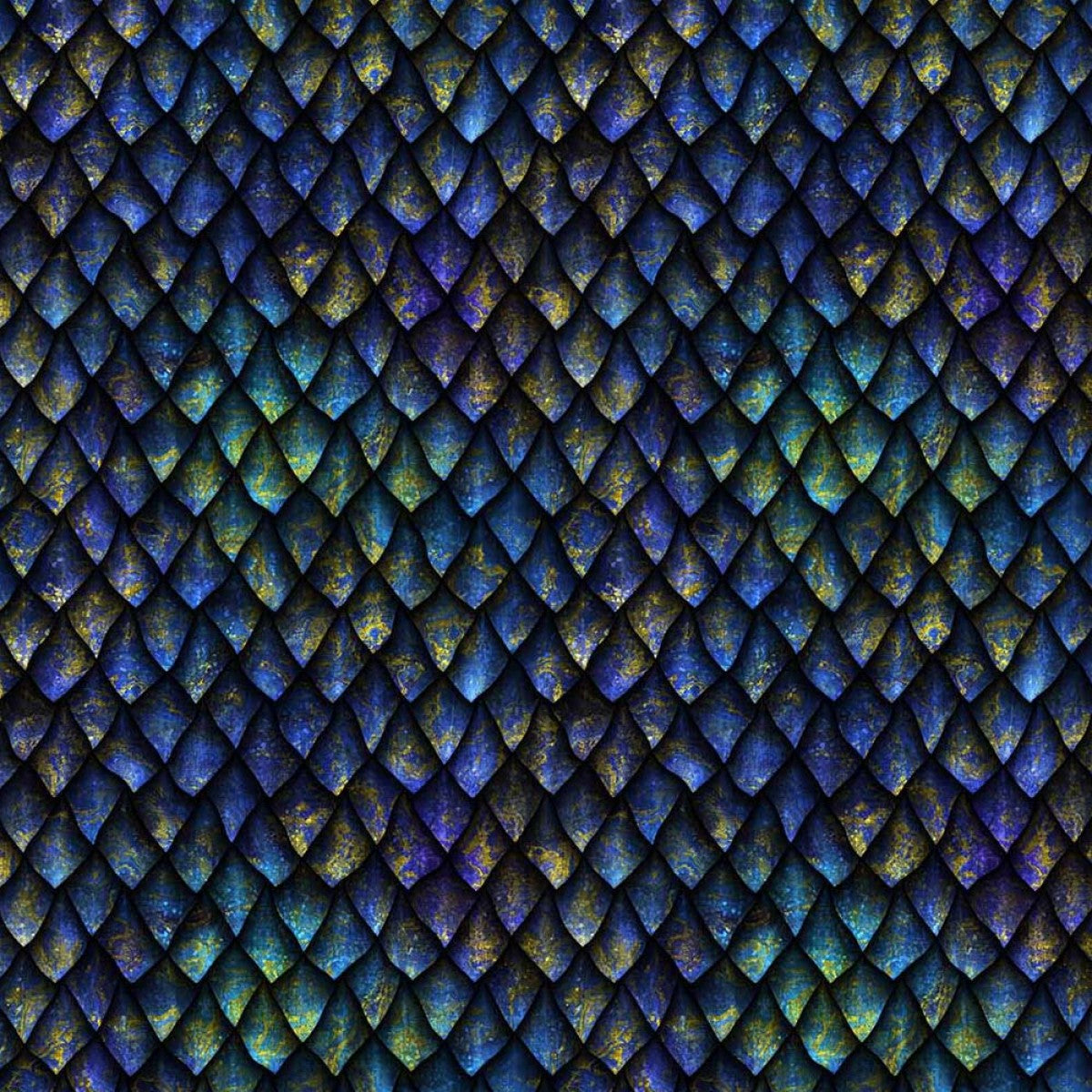 Crafty By Chatham Glyn CC276 DRAGON SCALES 2 100% Cotton Digital Extra Wide Fabric – Blue & Teal Scale Print Craft Fabric (CC Dragon Scales 2)