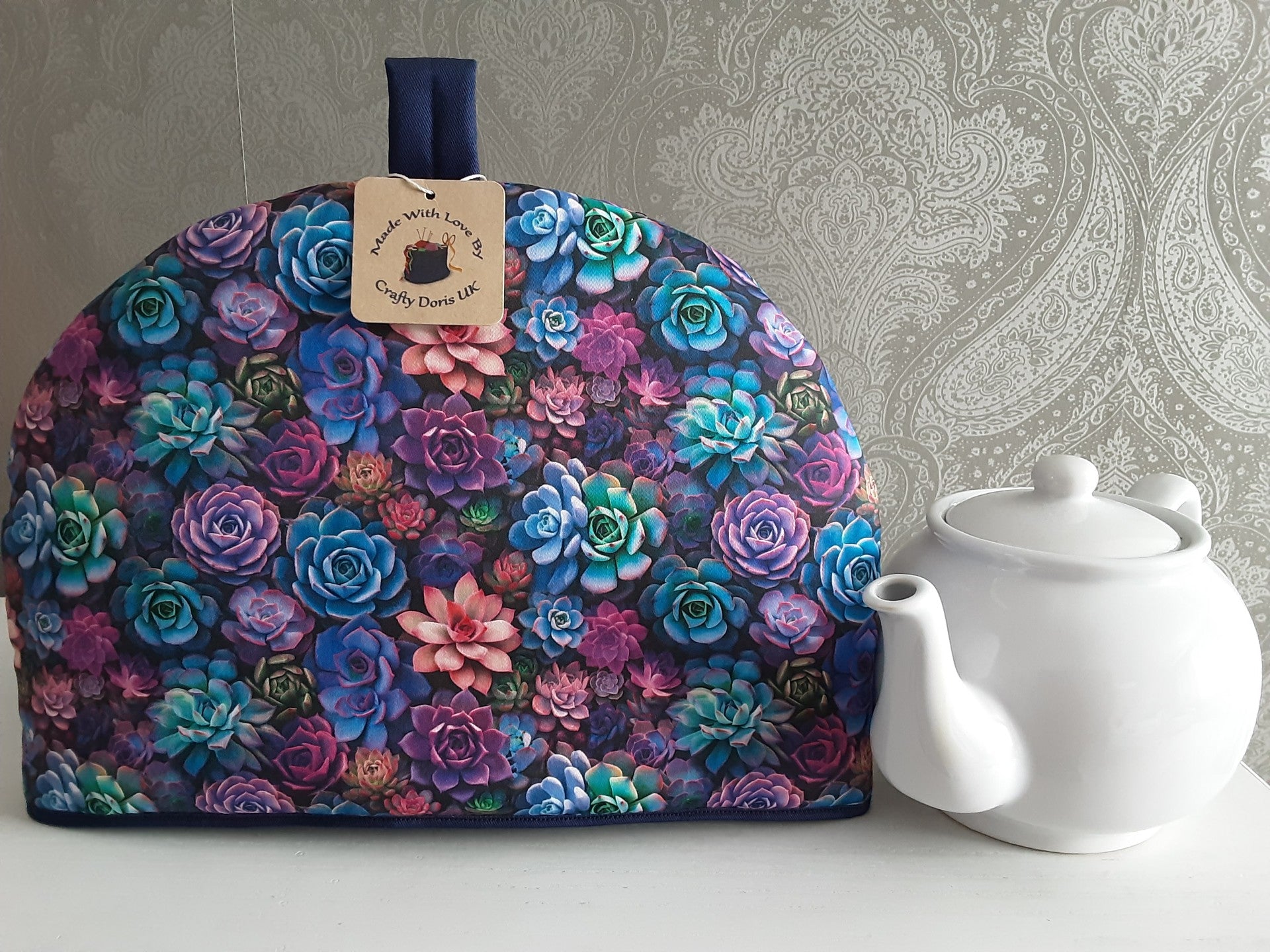 Quirky Cottons Flowers Roses Floral Nature Multi-Coloured (QC Magical Succulents- 1 METRE PIECE)
