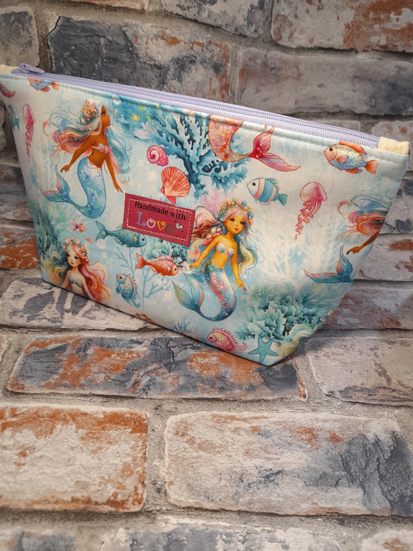 Timeless Treasures Underwater Mermaids Childrens Ocean Fish Seahorse Blue (TT Underwater Mermaids 1)